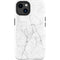 White Marble iPhone 15 Impact Case